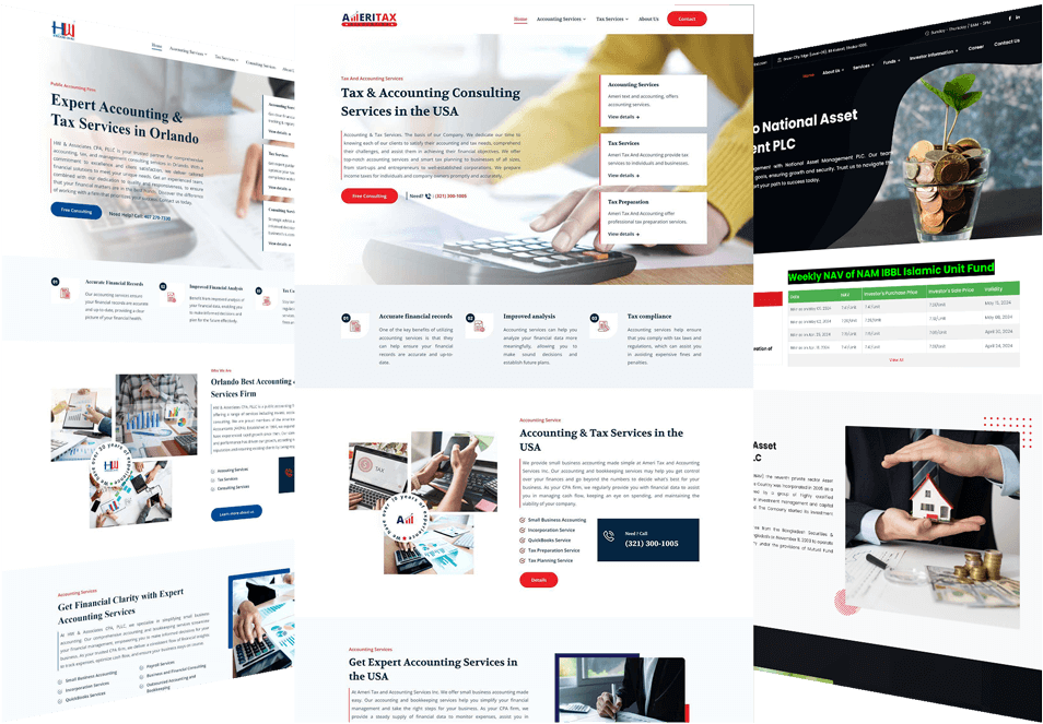 CMS-Based Accounting & Finance Website