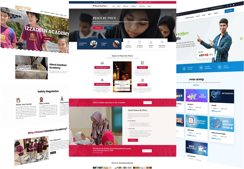 Madrasa Website Powered by Content Management System