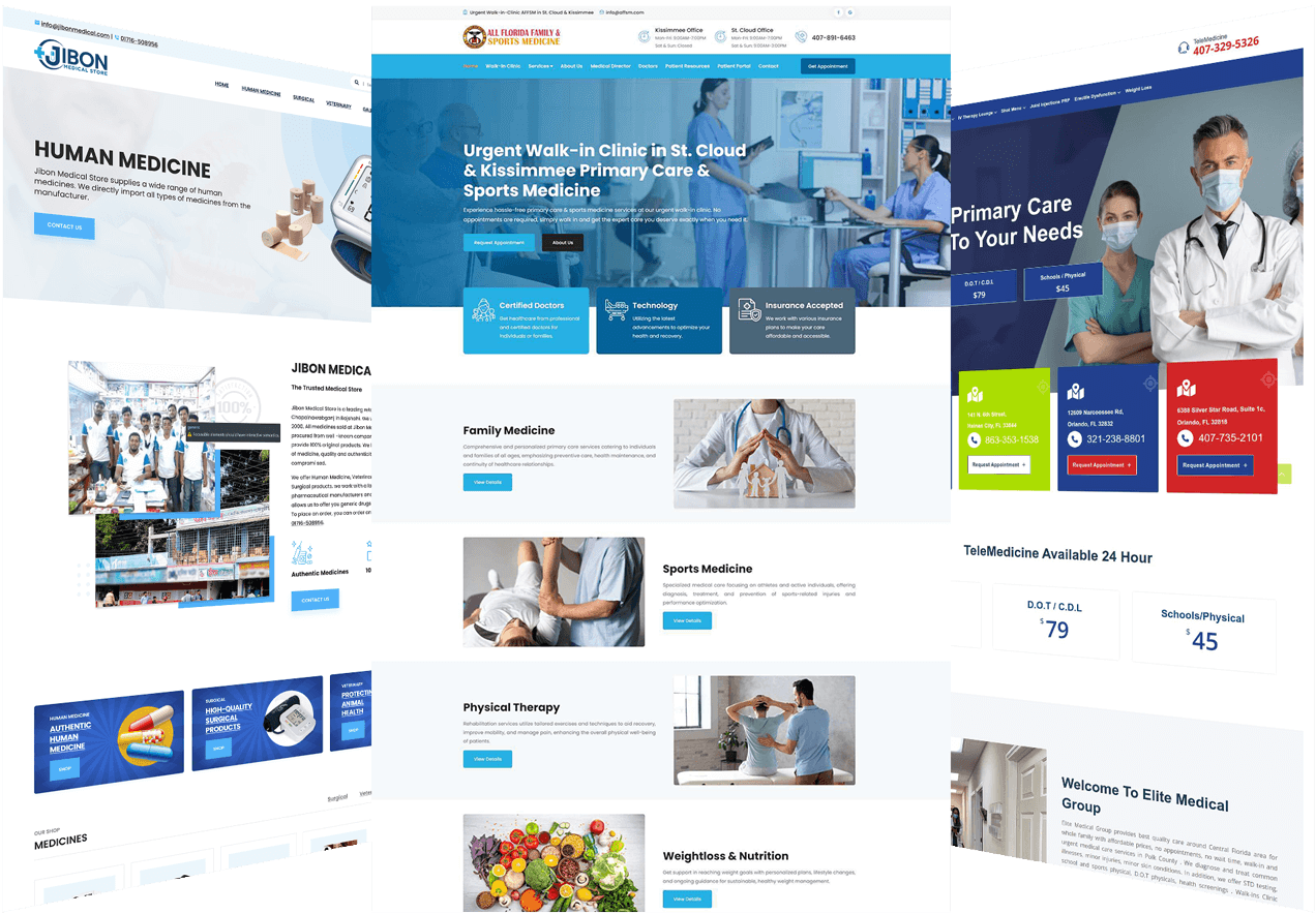 Healthcare Website Powered by Advanced Content Management System