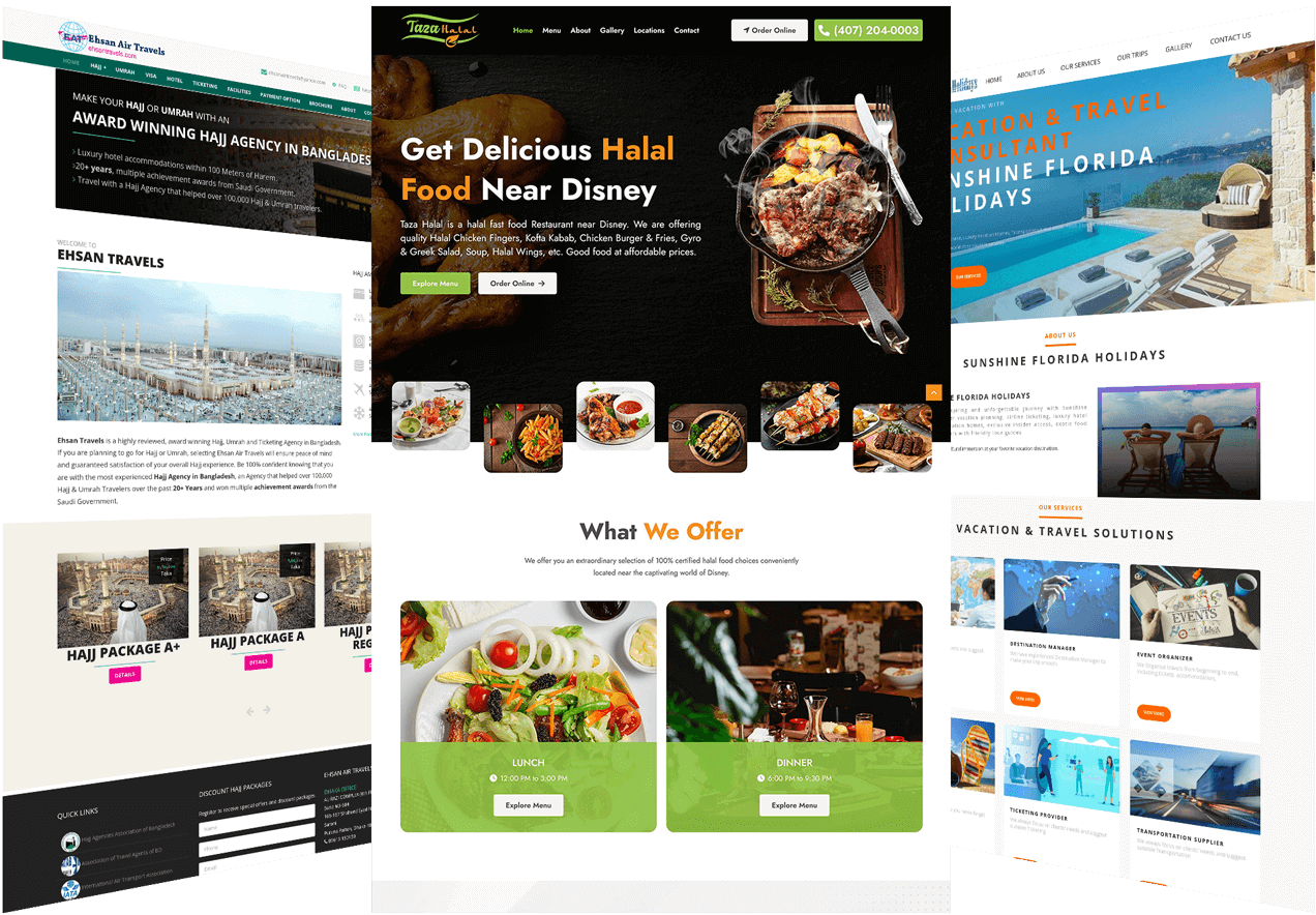 CMS-Based Hospitality Website