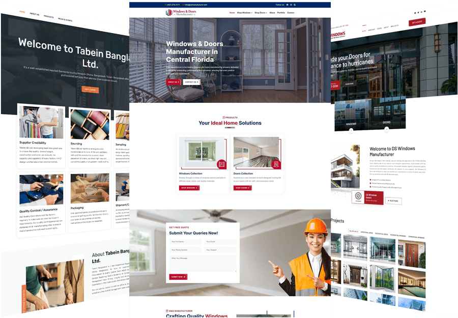 CMS-Based Manufacturing Website