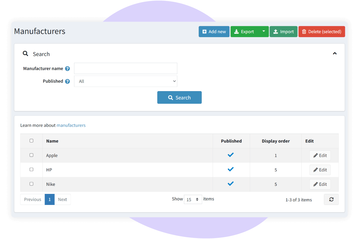 Manufacturers – Showcase Brands & Enhance Filtering Options